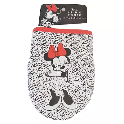 Disney Minnie Mouse 2 Pack Oversized Mini Mitts Kitchen Decor • $9.99