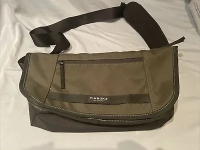 Timbuk2 Green Gray Messenger Laptop Bag X-small With Cross Body Strap Exc • $39.89