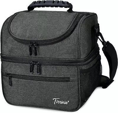 Extra Large Insulated Lunch Bag Men Work 14L Lunch Cooler Bag With Dual Lunch • £22.59