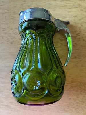 Vintage LE Smith GREEN MOON And STARS  Dispenser / Lid  1950's 1960's RARE • $45