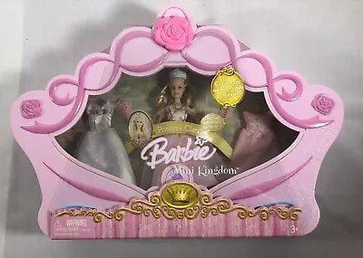 2005 Mattel Barbie Doll Crown Plastic Case Mini Kingdom Princess Clara J7072 NIB • $124.95