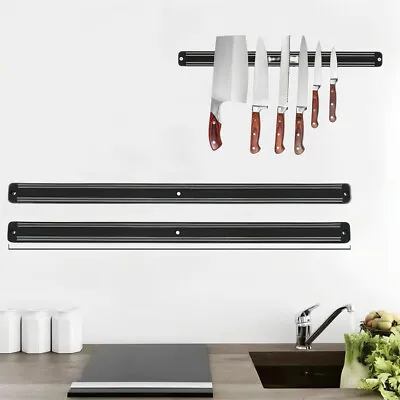 Extra Long Magnetic Knife Strip Holder Stainless Steel 20 Inch Kitchen Organizer • $12.93