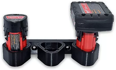 £5.79 • Buy Tripple X 3 Way Milwaukee M12 12v Battery Mount / Battery Holder Storage