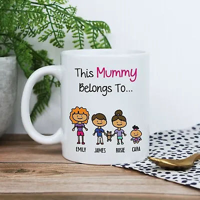 PERSONALISED This Mummy Belongs To Mug Mum Coffee Cup Mothers Day Birthday Gift • £11.99