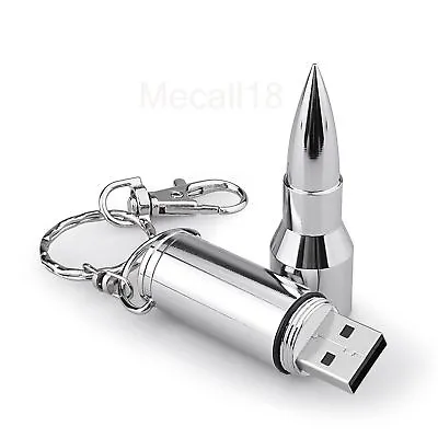 2TB 256GB USB 2.0 Flash Drive Memory Stick Pen U Disk Key Thumb Bullet Metal • £4.79