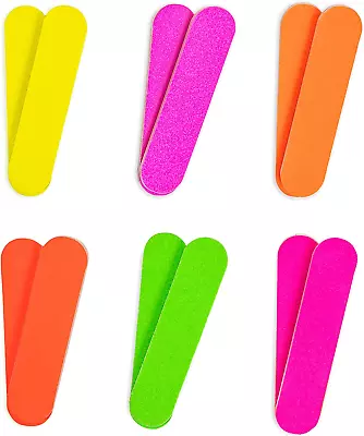 Colorful Neon Girly Mini Emery Board Nail Files (1 Dozen) • $14.19