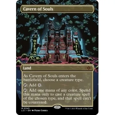 CAVERN OF SOULS (BORDERLESS) The Lost Caverns Of Ixalan LCI Magic MTG MINT CARD • $44.99