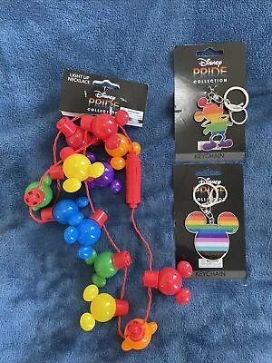 Disney Pride Collection Rainbow Mickey Mouse Key Chain Charm - Exclusive 2022. • $8