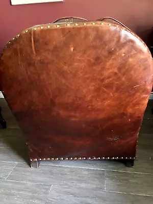 Restoration Hardware Leather Lounge Chair • $1000