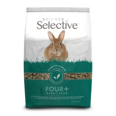 Nutritional Rabbit Food Supreme Science Selective For 4 + Years - All Sizes • £9.29