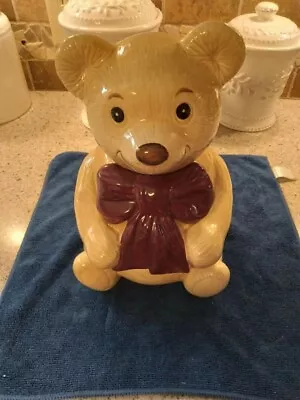 Metlox Vintage Teddy Bear Cookie Jar • $29.95