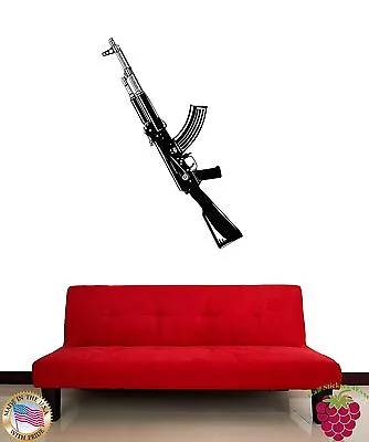 Wall Stickers Vinyl Decal Guns Ak-47 War Military (z1093) • $29.99