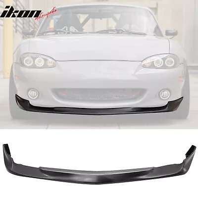 Fits 01-05 Mazda Miata MX-5 GV Style Front Bumper Lip Spoiler Unpainted Black PU • $58.99