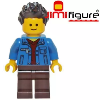 NEW LEGO Minifigure Dart Player Man Blue Jacket Detective's Office 10246 TWN218 • $12.95