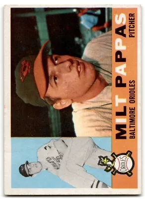 1960 Topps #12 Milt Pappas EX-MT Baltimore Orioles • $1.99