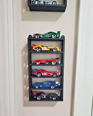 6 Car Hot Wheels And Matchbox Compatible Wall Mount Showcase Display Tower • $12.99
