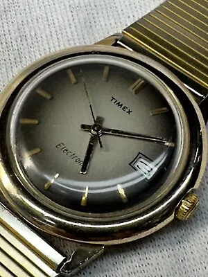 Vintage 1970’s Timex Electric Men’s Watch Great Britain Runs!￼ • $26