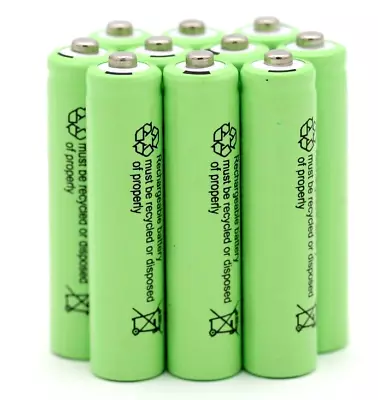 10-Pack AAA Rechargeable Ni-MH Batteries 1.2V 400mAh For Garden Solar Light Lamp • $14.90