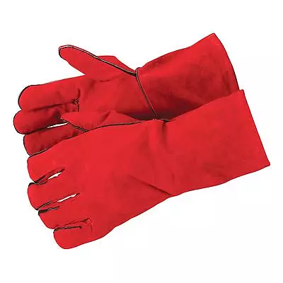 Welding Gloves Heat Resistant 14'' BBQ/Oven/MIG/TIG Welder Welder Gauntlets • £9.29