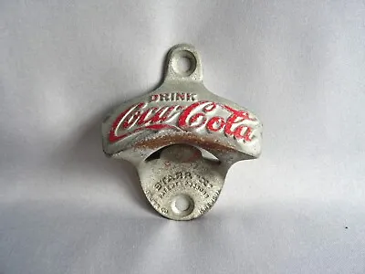 Vintage Coca Cola Bottle Opener Wall Or Bar Mounted - Mancave • £6.95