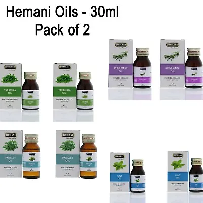 £11.99 • Buy Hemani Essential Oil Pack Of 2 - 100% Natural & Herbal Aromatherapy Oil 30 Ml