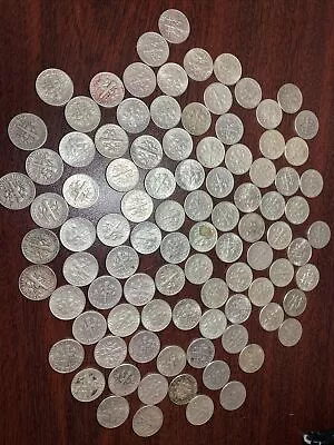 10 Pieces   $1 Face Value 90% Silver Roosevelt Dimes • $20