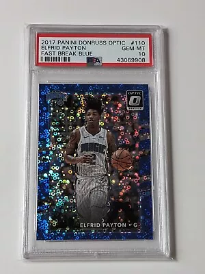 Panini Donruss Optic 2017 Elfrid Payton Magic Fast Break Blue /50 PSA 10 • £24.99