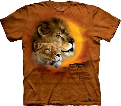 £29.99 • Buy LION SUN The Mountain T Shirt Big Cat Wildlife Unisex
