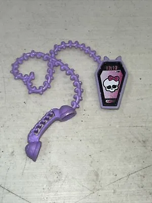 Monster High Catrine DeMew Ghoul Chat Purple Phone Cord & Receiver Part • $23.95