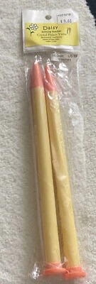 $7.50 • Buy Daisy Large Plastic Knitting Needles US 19 15mm Knit Yellow 10  Crystal Palace