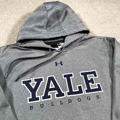 Yale Bulldogs Sweatshirt Men Small Adult Gray Under Armour Hoodie University • $28