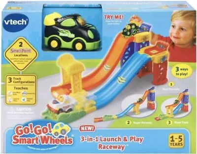 Vtech Go Go Smart Wheels 3 In 1 Launch And Play Raceway Factory Sealed Brand New • $12