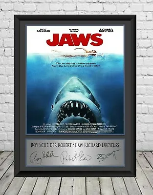 £7.49 • Buy Jaws Signed Photo Poster Print Movie Roy Scheider Memorabilia