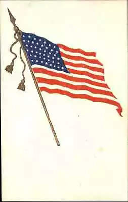 American Flag Patriotic Embossed C1910 Vintage Postcard • $9.89