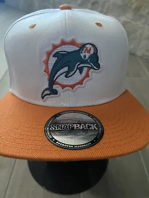 MIAMI DOLPHINS Vintage Throwback Classic Helmet Logo Snapback Cap Hat NEW 🐬🏈 • $22