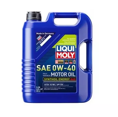 Liqui Moly For Fully Synthetic Motor Synthoil Energy A40 SAE 0W-40 5 Liters 2050 • $77.87