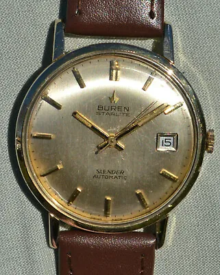 Very Rare Buren Starlite Slender With Fine Movement Automatic Micro Rotor • $1012.44