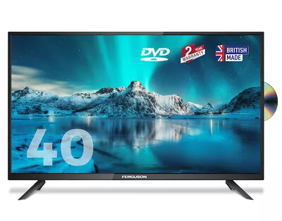 FERGUSON 40   Inch LED TV WITH DVD PLAYER FULL HD 1080P FREEVIEW HD 3 X HDMIUSB • £249.99