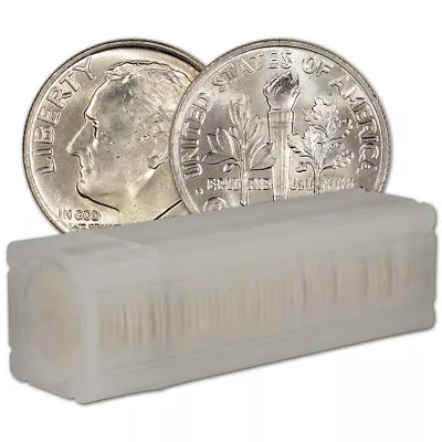 90% Silver Dimes - Brilliant Uncirculated - Roll Of 50 - $5 Face Value • $127