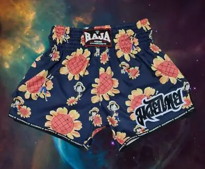 Muay Thai Shorts Flower Cartoon RAJA BOXING Shorts Unisex Original Form Thailand • $45