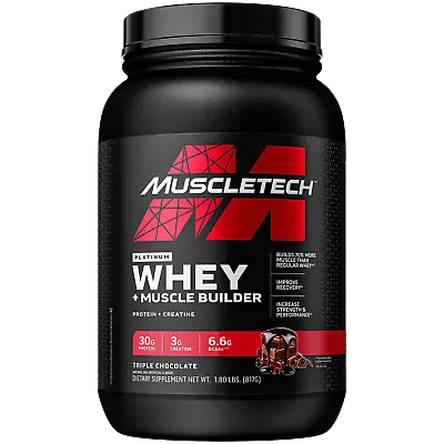 Muscletech Platinum Whey Plus Muscle Builder Protein Powder 30g Protein • $21.26