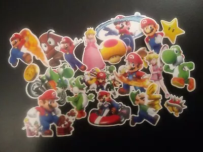 Super Mario Bros Sticker Pack 20 Stickers For Laptop Skateboard Guitar Wall • $6.25