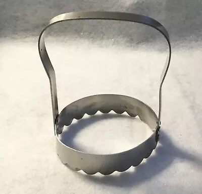 Vintage Metal Biscuit Cutter Scalloped Edge • $13