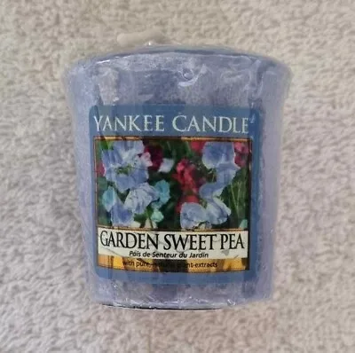 Yankee Candle Retired   GARDEN SWEET PEA “ ~ VOTIVE CANDLES ~ New RARE • £5.75