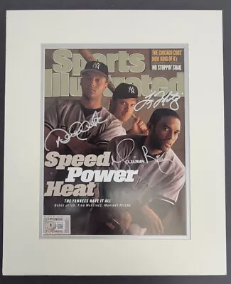 Derek Jeter Mariano Rivera Tino Martinez Signed Sports Illustrated Beckett LOA • $1295