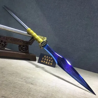 Hunting Fighting Spear Spearhead Sword Strong Blue Manganese Steel Long Spear • $197