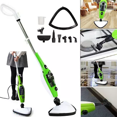 10-in-1 1300W Steam Floor Mop Cleaner W/ 11 Attachments For Hardwood & Tiles • $59.70