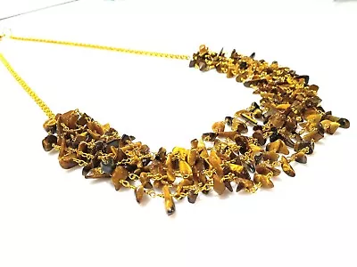 Iolite Natural Necklace 3-5mm Smooth Loose Gemstone Beads Gold Plated 9-11 Inch • $32.05