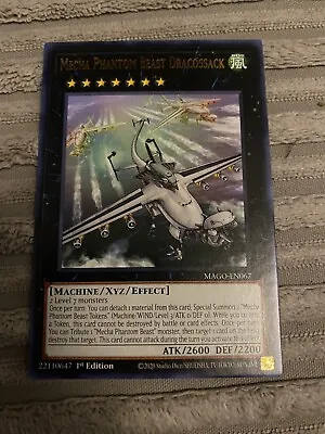 Yugioh Mecha Phantom Beast Dracossack MAGO-EN067 Rare 1st Edition NM Card • $4.29