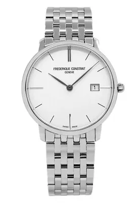 Frederique Constant Silver Mens Analogue Watch Slimline FC-220S5S6B • $659.50